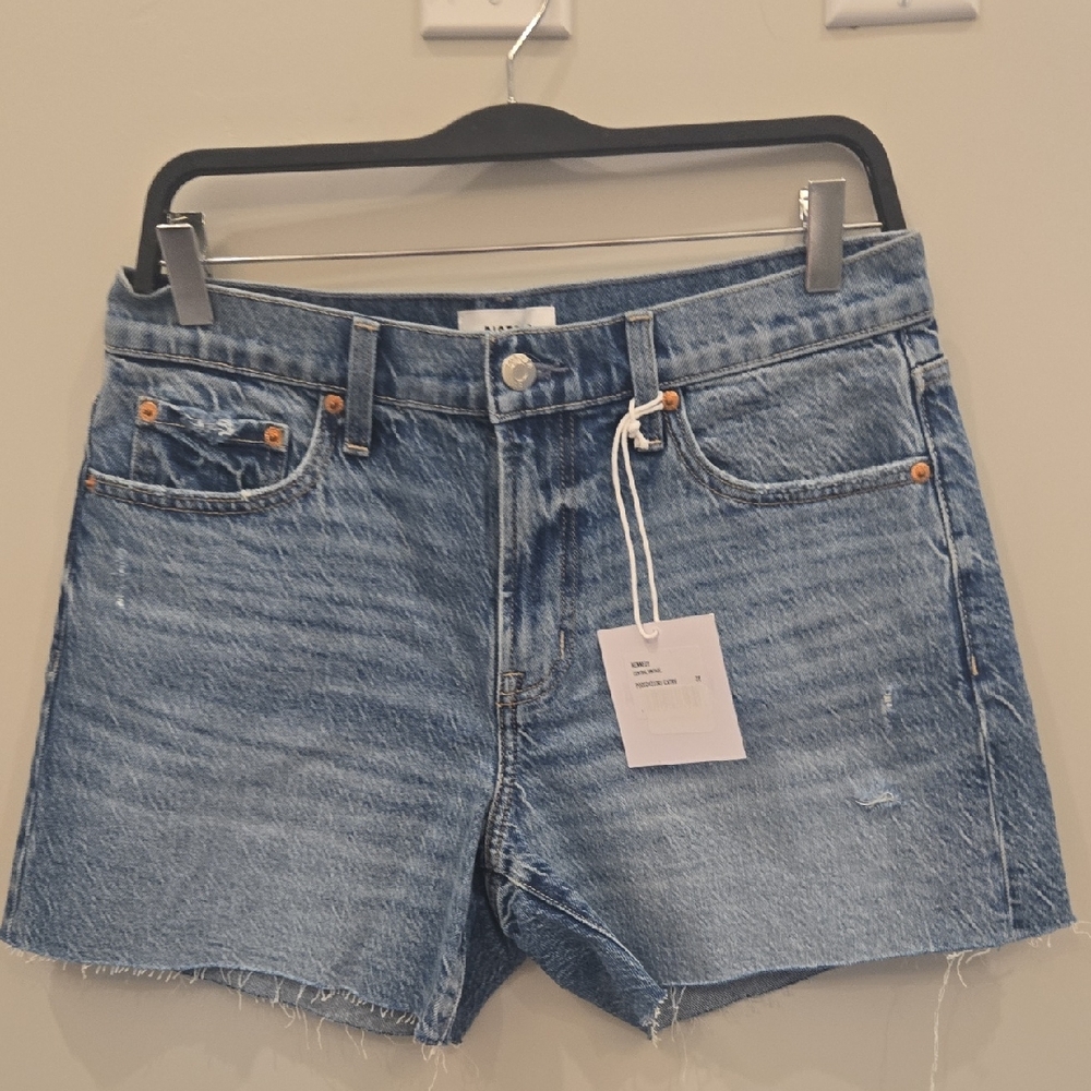 pistola Light Blue Denim High-Rise Jean Shorts
